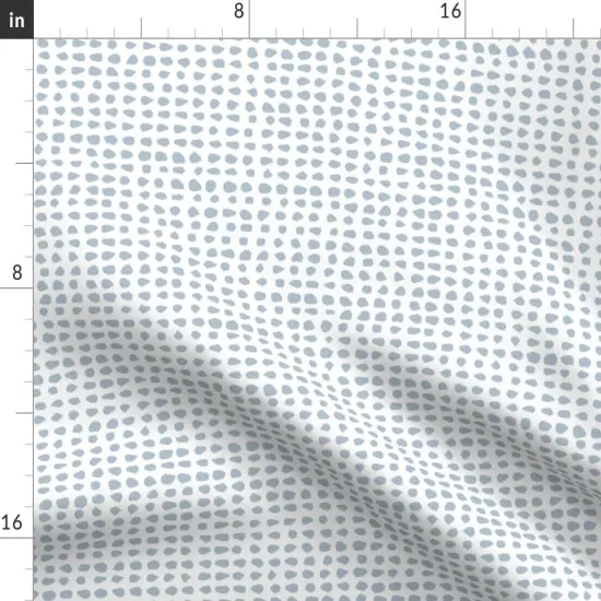 Various Fabrics by the Yard or Fat Quarter Gray Blue Dots Minimal Simple Modern Neutral Custom Printed Fabric by Spoonflower {2}