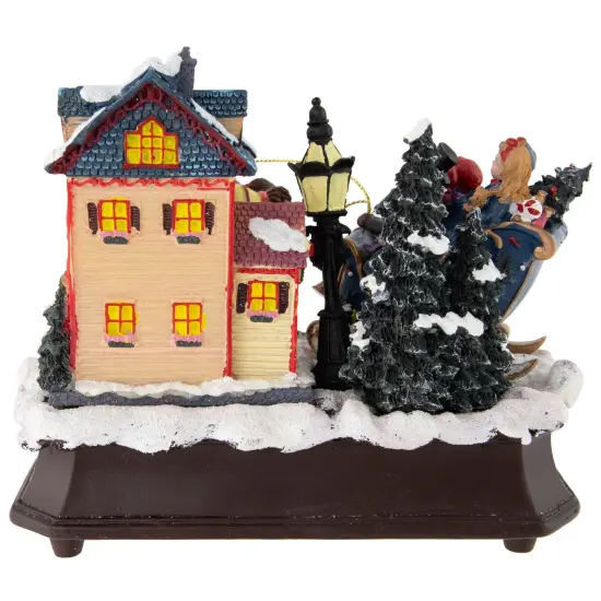 Northlight Animated and Musical Christmas Sleigh Decoration - 6.25" Brown {6}