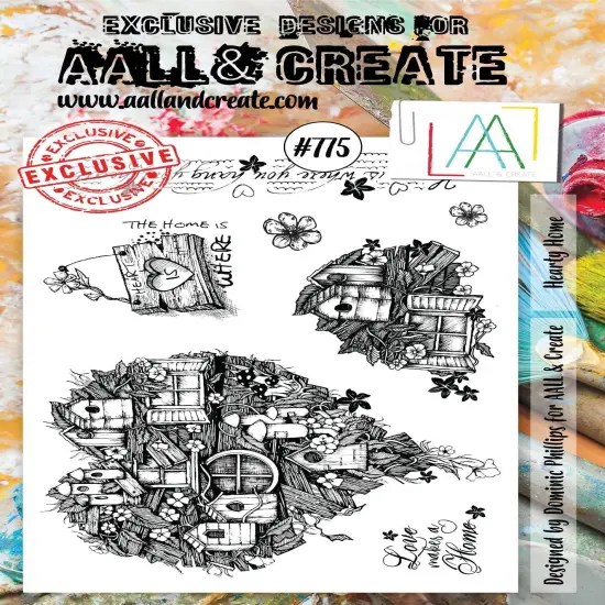AALL And Create A5 Photopolymer Clear Stamp Set-Hearty Home {1}
