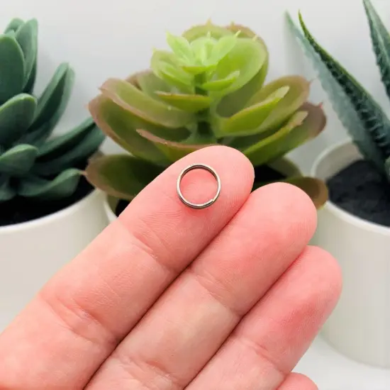 100 , 500 or 1,000 Pieces: 8 mm Gunmetal Plated Split Double Jump Rings {2}