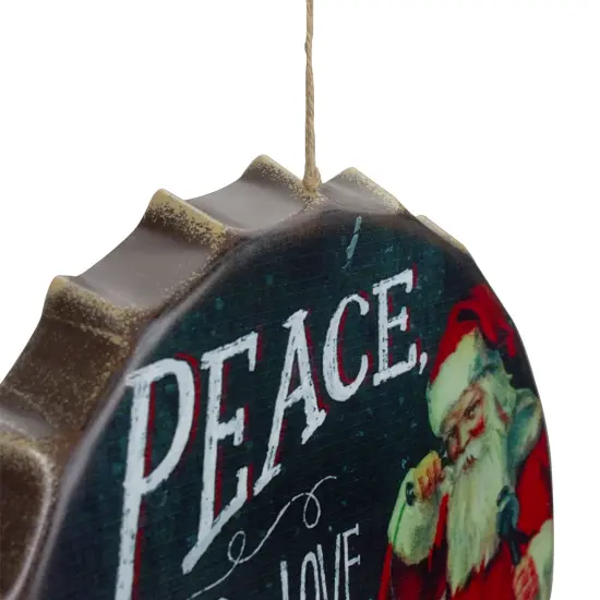 Northlight 11.75" Red and White Peace, Joy and Love Christmas Wall Decor Green {4}