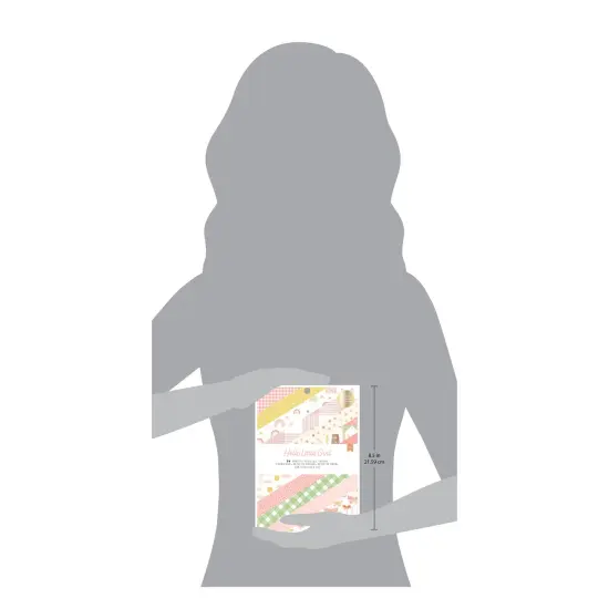 American Crafts Single-Sided Paper Pad 6"X8" 36/Pkg-Gold Foil, Hello Little Girl {3}