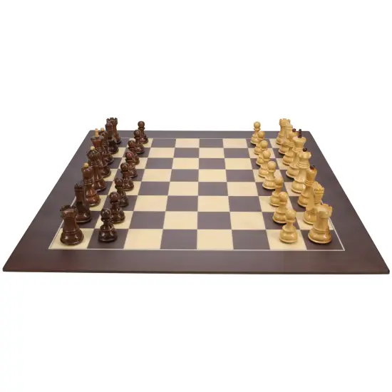 Bobby Fischer Zagreb Chess Set with Wooden Board 21.75 in., 3.74 in. King {2}