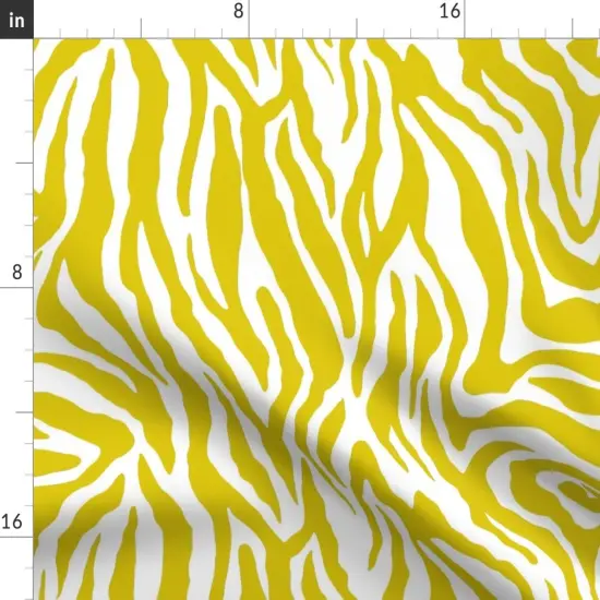 Various Fabrics by the Yard or Fat Quarter Chartreuse Stripe Bright Animal Print Yellow And White African Safari Tropical Jungle Custom Printed Fabric by Spoonflower {2}