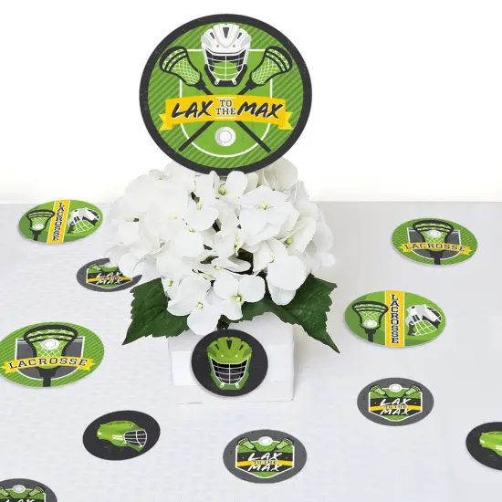 Big Dot of Happiness Lax to the Max Lacrosse Giant Circle Confetti Party Decorations Large Confetti 27 Count {7}