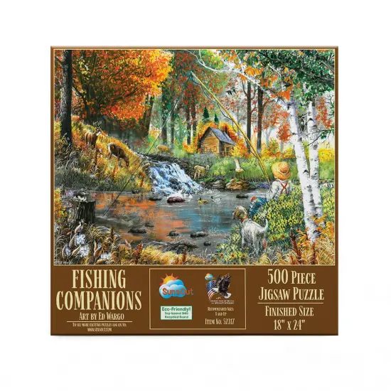 Sunsout Fishing Companions 500 pc Jigsaw Puzzle 52317 {4}