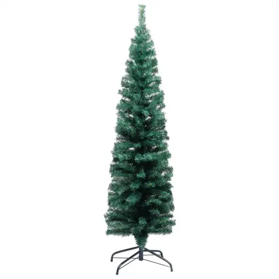 Slim 4 ft Green Christmas Tree with Stand (PVC) {1}