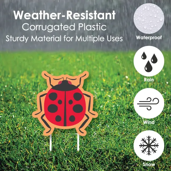 Big Dot of Happiness Buggin' Out - Lawn Decorations - Outdoor Bugs Birthday Party Yard Decorations - 10 Piece {6}