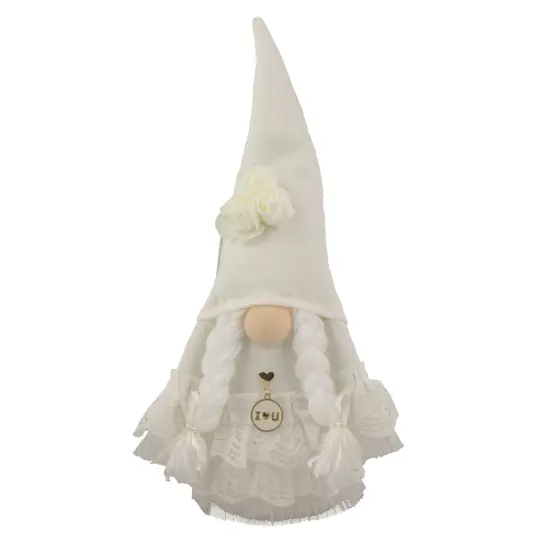 Northlight 12.75" White Wedding Day Bride Gnome {1}
