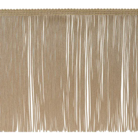 10 Yards of 6" Chainette Fringe Trim | 10 yard cut Beige {1}