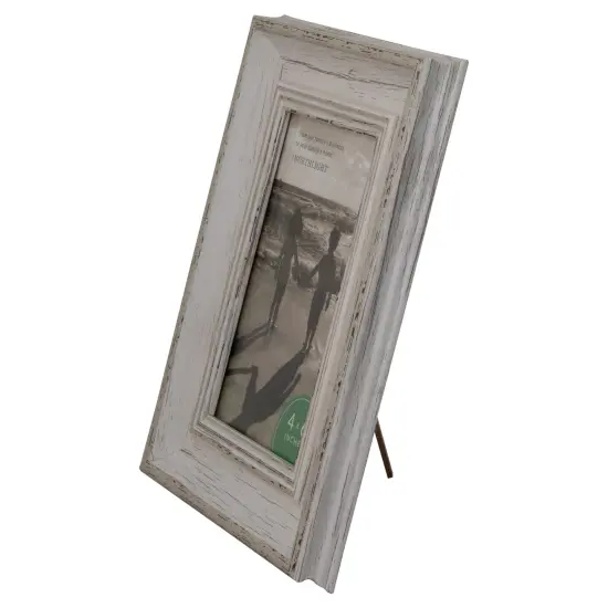 Northlight Distressed Vintage Picture Frame - for 4" x 6" Photo - 8.5" White {7}