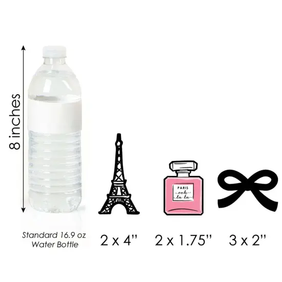 Big Dot of Happiness Paris, Ooh La La - Paris Themed DIY Shaped Baby Shower or Birthday Party Cut-Outs - 24 Count {6}
