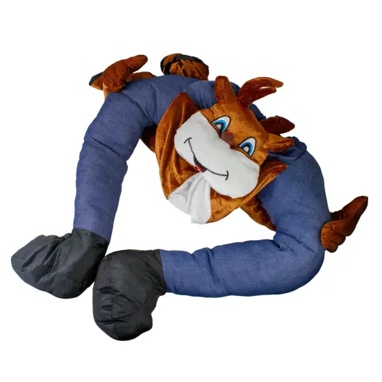 Fun World Brown and Red Carry Me Festive Reindeer Adult Costume - One Size {3}