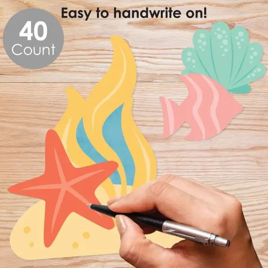 Big Dot of Happiness Ocean Creatures - DIY Classroom Decorations - Bulletin Board Cut-Outs - Set of 40 {3}