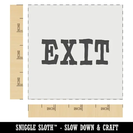 Exit Fun Text Wall Cookie DIY Craft Reusable Stencil {5}