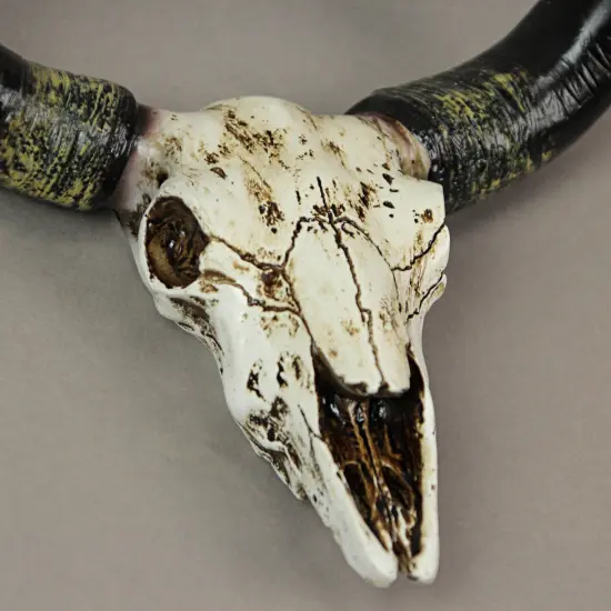 Rustic Faux Steer Skull Decorative Toilet Paper Holder Resin Bathroom Home Decor {4}