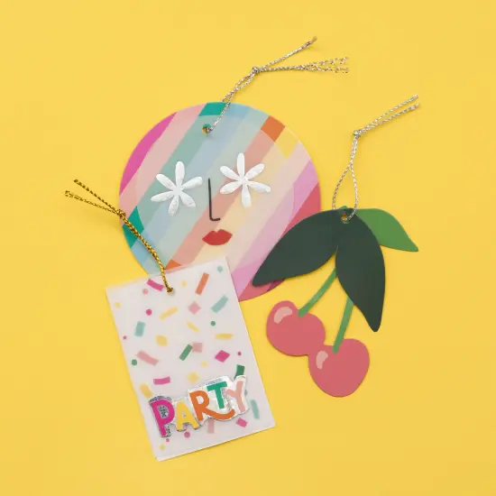 Damask Love Life's A Party Cardstock Die-Cuts-Layered Tags {4}