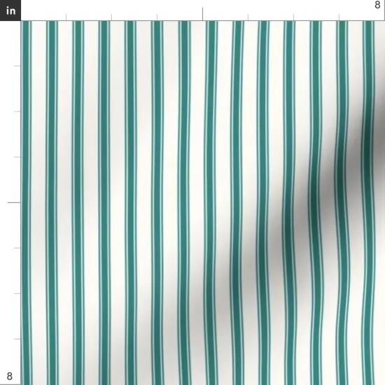 Various Fabrics by the Yard or Fat Quarter Modern Coastal Stripes Classic Vertical Line Minimalist Pinstripe Farmhouse Custom Printed Fabric by Spoonflower {4}