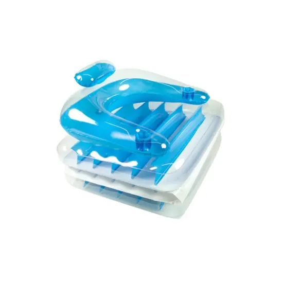 Swim Central Inflatable Blue Swimming Pool or Patio Chair and Chaise Lounge, 74-Inch {3}