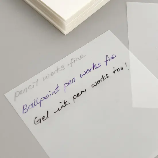 Wrapables Transparent Sticky Notes, Waterproof Self-Adhesive Memos for Home, School, Office (Set of 5) Speech Balloons {8}