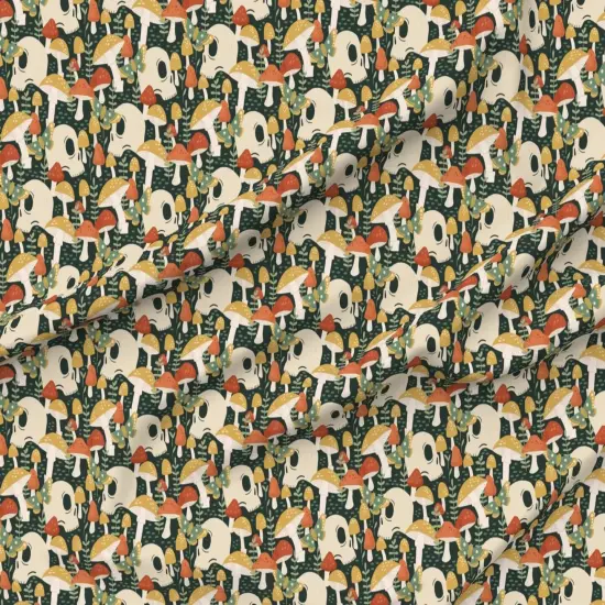 Various Fabrics by the Yard or Fat Quarter Red Yellow Butterfly Woodland Gothic Skulls Moth Small Scale Custom Printed Fabric by Spoonflower {6}