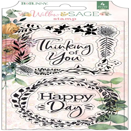 BoBunny Willow & Sage Clear Stamps {1}