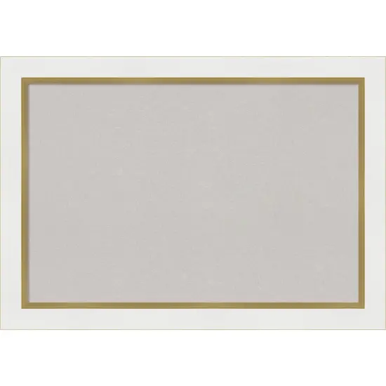 Eva Framed Corkboard, Grey Cork Eva White Gold {1}
