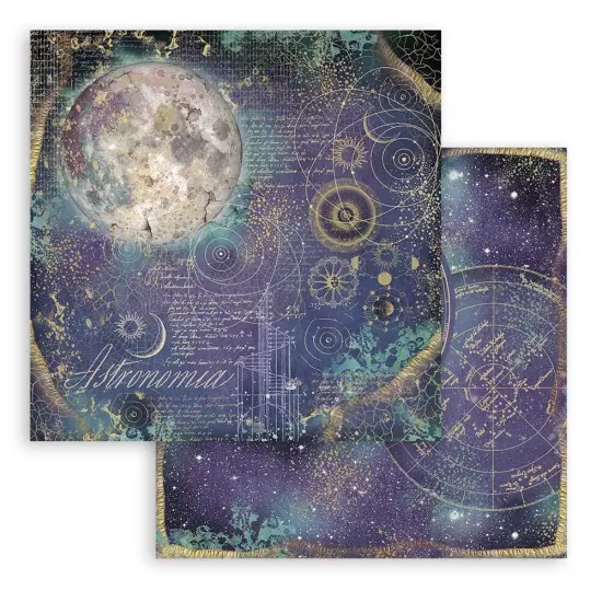 Stamperia Double-Sided Paper Pad 8"X8" 10/Pkg-Cosmos Infinity, 10 Designs/1 Each {5}