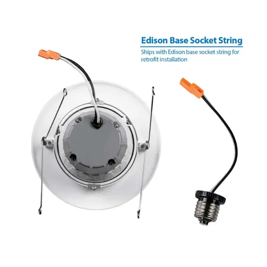 DCG Series 6 in. White Gimbal LED Recessed Downlight, 2700K Warm White {6}