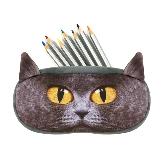 Wrapables Dog Face Zippered Pencil Case (Set of 2) Cobby Mimi {4}