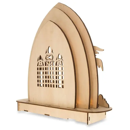 Wooden Nativity Scene Set with LED Lights 11 Inches {5}