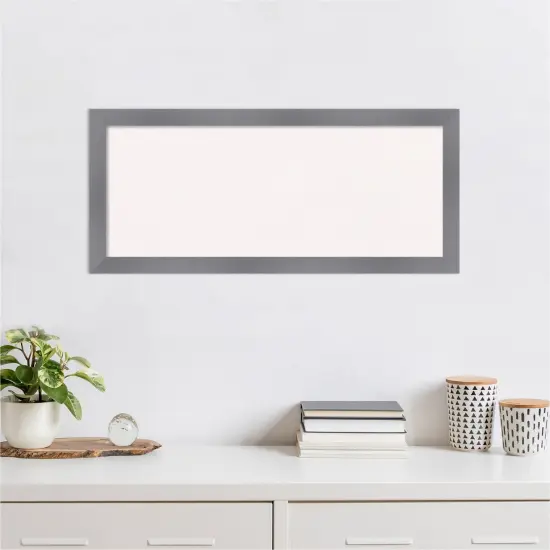Edwin Wood Framed Corkboard, White Cork Grey {4}