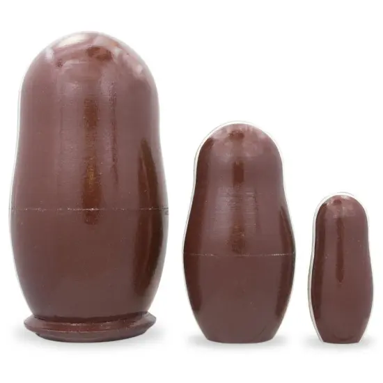 Set of 3 Labrador Retrievers Wooden Nesting Dolls 4.25 Inches {3}