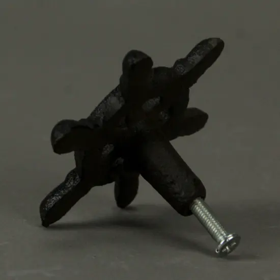 Dark Brown Cast Iron Nautical Ship Wheel Drawer Pulls or Cabinet Knobs Set of 12 {3}