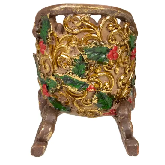 Northlight 8.75" Brown and Gold Sleigh Tabletop Christmas Decoration {5}