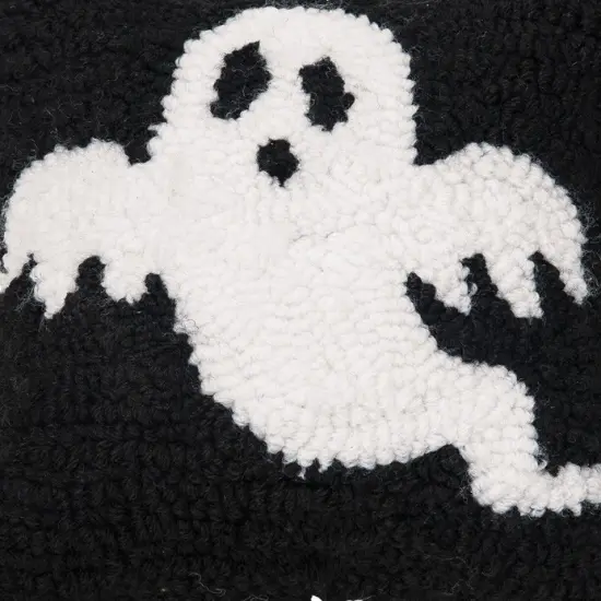 Cute Ghost Halloween Hooked Petite Mini Accent Pillow 8" x 8" {4}