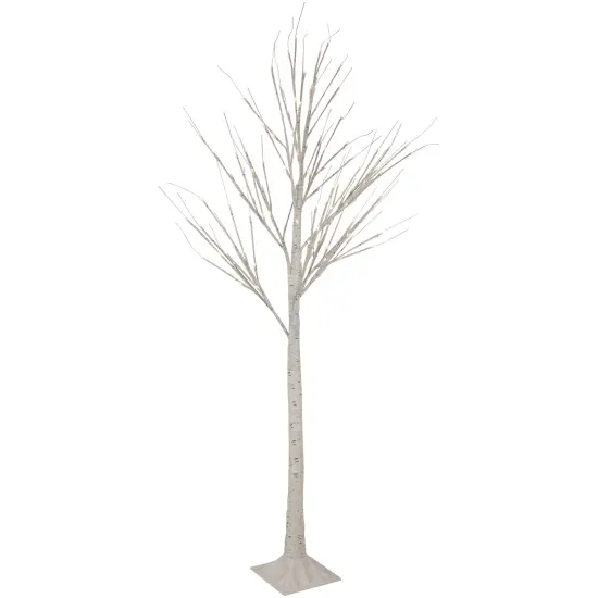 Northlight 6' LED Lighted White Christmas Twig Tree - Warm White Lights {5}
