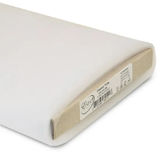 Premium Matte Tulle Fabric Bolt of 54 inch X 25 Yards White {1}