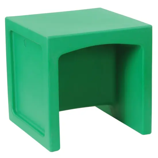 Kaplan Early Learning Company Versatile Comfortable Cube Chair - Green {4}