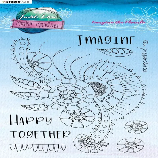 Studio Light Mindful Moodling Clear Stamp-Nr. 189, Imagine The Florals {1}