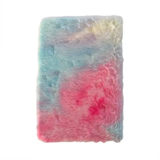 Wrapables Plush Journal, A5 Lined Notebook Diary for Writing and Drawing Tie-Dye Cat {3}