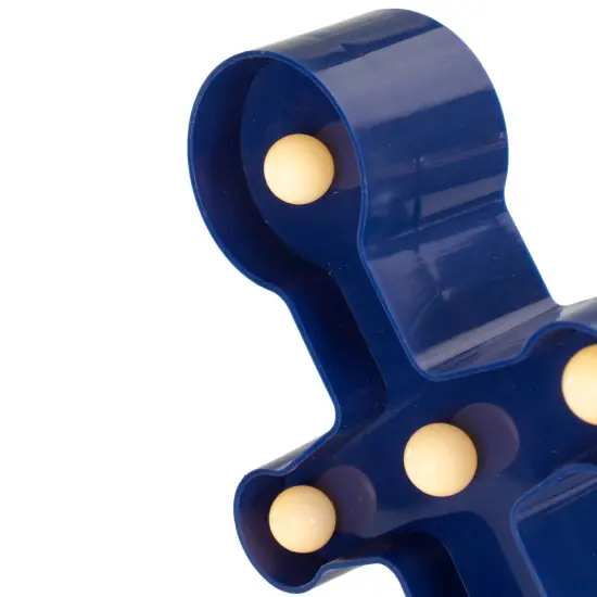 Northlight 12.5" Blue Anchor LED Marquee Wall Sign White {4}