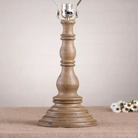 Davenport Lamp Base in Pearwood {4}