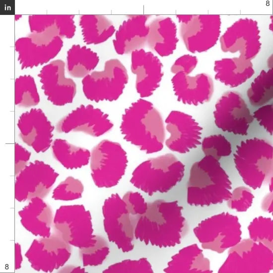 Various Fabrics by the Yard or Fat Quarter Pink Cheetah Leopard Print Animal Exotic Hot Wild Cat Safari Custom Printed Fabric by Spoonflower {4}