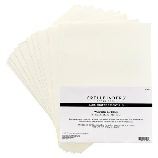 Spellbinders Card Shoppe Essentials Watercolor Cardstock-8.5"X11" {1}