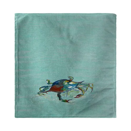Betsy Drake Betsy's Crab Blue Beach Towel {1}