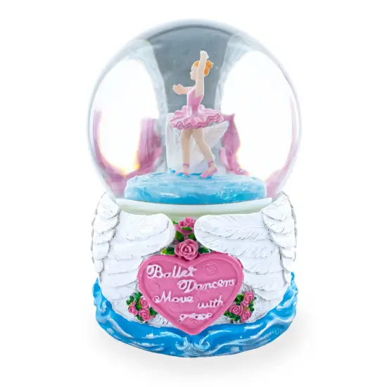Graceful Swan Lake Ballet Musical Water Snow Globe {5}