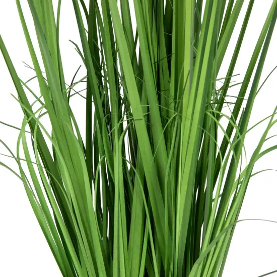 Northlight 28" Artificial Onion Grass Plant in Basket Green {4}