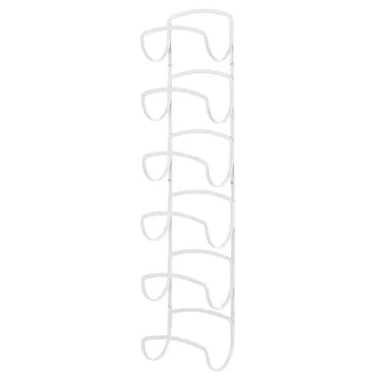 mDesign Steel Towel Holder for Bathroom Wall - Wall Mounted Organizer {4}