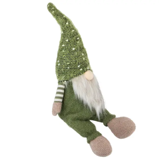 Northlight Sitting Christmas Gnome Decoration - 20.5" - Olive Green {5}